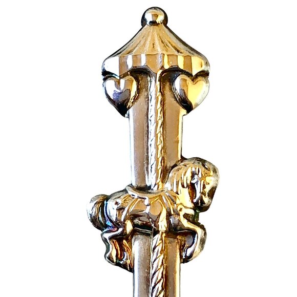 Lenox Feeding Spoon Baby Jewel Collection Carousel HORSE Silverplate - Picture 8 of 10